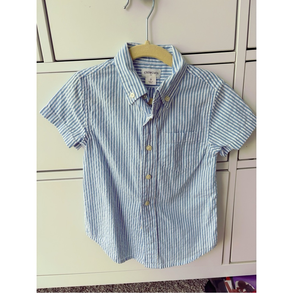 J. Crew Boys’ Seersucker Button Down Shirt